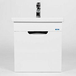 Viant Тумба с раковиной Барселона 50 подвесная белая – фотография-2